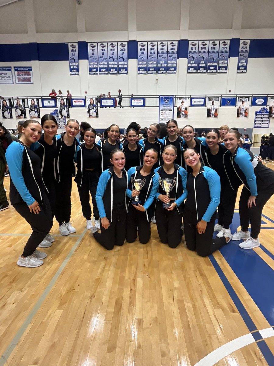 Proud to bring home 1st in Jazz and 2nd in Pom from the War Eagle Warmup this past Saturday! Thank you South Forsyth for hosting! Come support at Whitewater High School this upcoming Saturday 💙