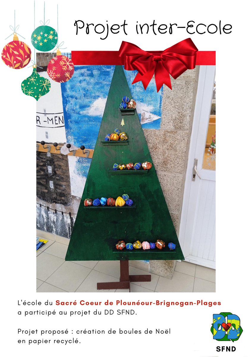 Voici la première participation d'une école du secteur au projet Développement Durable SFND, celle de l'école de Plounéour-Brignogan-Plages. #SFND #Lesneven