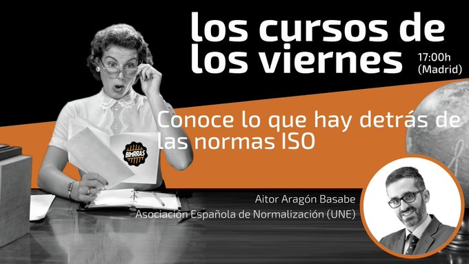 Este viernes, hablaremos sobre los estándares aplicables a #BIM, en #LCDLV de <a href="/BiMrras/">BIMrras</a>

Si te interesa cómo se elaboran las normas ISO y CEN, así como el modo de participar a través de la Asociación Española de Normalizacion, puedes seguir la sesión aquí: twitch.tv/bimrras/