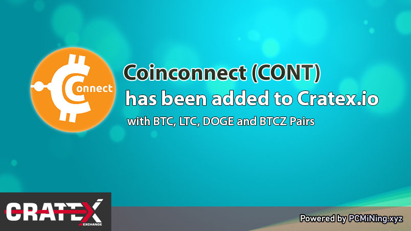 🔔Coinconnect (CONT) has been added to Cratex.io 

📈cratex.io/darkhak.php?pa…

#BTC #LTC #BTCZ #DOGE #blockchain #cryptocurrency #crypto #exchange