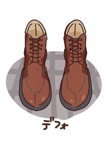 今の靴、紐の色どれがいいかな〜と思ったけどどれも可愛い(結論) 