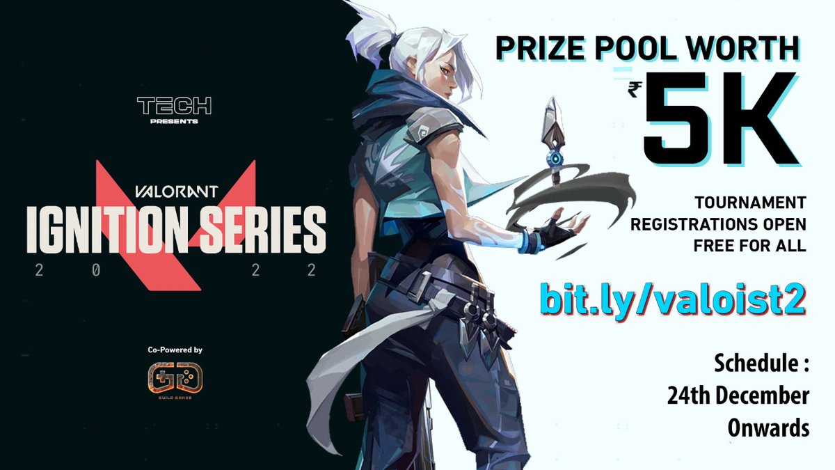 GuildGamesdao's tweet image. 🎮Guild Games ESports is partnering with @TechnologyHell for yet another #VALORANT tournament. 
⚔️We appreciate the love &amp;amp; support we got for our epic previous Valo tournament &amp;amp; expect the same for this tournament too!
Participate | Battle | Win
Link - bit.ly/valoist2