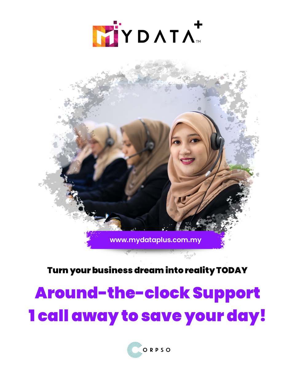 mydataplus's tweet image. Got issues with MYDATA+? Don&apos;t worry, we are only 1 call away to save your day!

Contact us at 03-3000 8606 or support@mydataplus.com.my

#mydataplus #mydatacorpso #digitalcosec #secretarialservices #companyincorporation