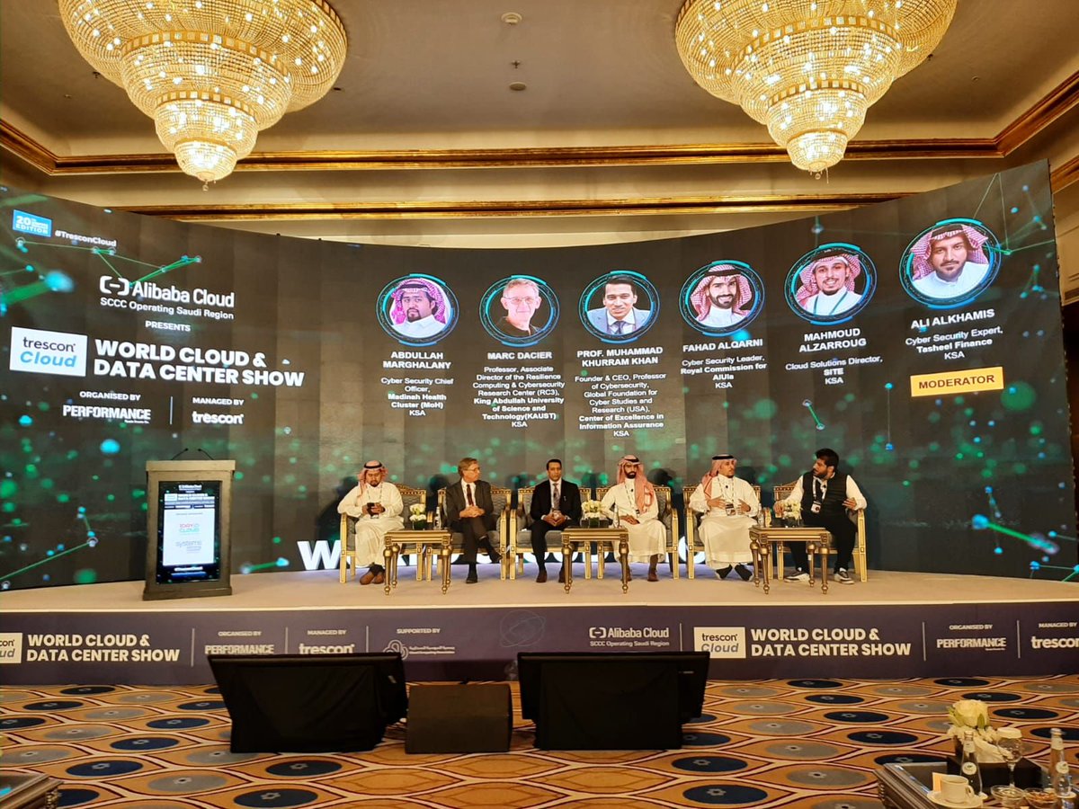 I had the honor of being invited as a panelist at 20th edition of "#World #Cloud #Data Center Show". 

news.ksu.edu.sa/en/node/140125

#cloudcomputing #cybersecurity #الامن_السيبراني #أمن_المعلومات #cybersecurityawarenes #السعودية #saudiarabia #Saudivision2030 #KSA #security #privacy