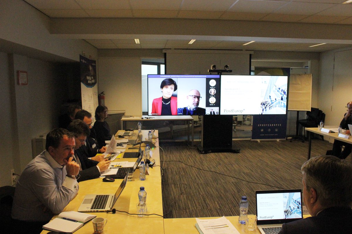 At 8 Dec <a href="/PostEurop/">PostEurop</a> Board, 2023 tasks in focus: Board gov. struct., <a href="/UPU_UN/">Universal Postal Union</a> Extr. Congress in 🇸🇦, UPU Regional Dev. Plan, resp. to 🇺🇦 crisis, 🇪🇺 postal reg., #customs, #Sustainability &amp; PE 30th Anniversary! New Board cycle, heavy challenges further on!! <a href="/JPForceville/">Forceville Jean-Paul</a> <a href="/Elenafrz/">Elena Fernandez</a>