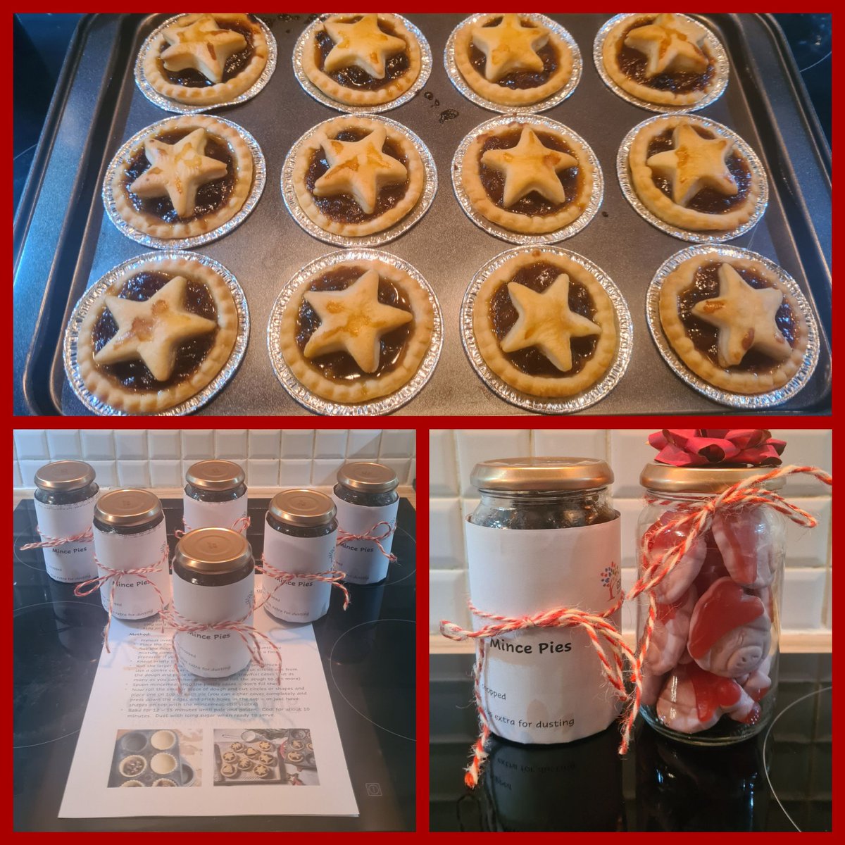 GRHTraining's tweet photo. @skills_esussex Today's #321Cook take-home goodie bags are ingredients for lovely #festive #MincePies 🎄😋 #GRHT try to reuse & recyle too so there's also an example of how to reuse the mincemeat jar to make a sweetie jar present 🎁 #Multiply #SkillsForLife #ESCC #1066 #321Cook https://t.co/KMBWAhT7ou