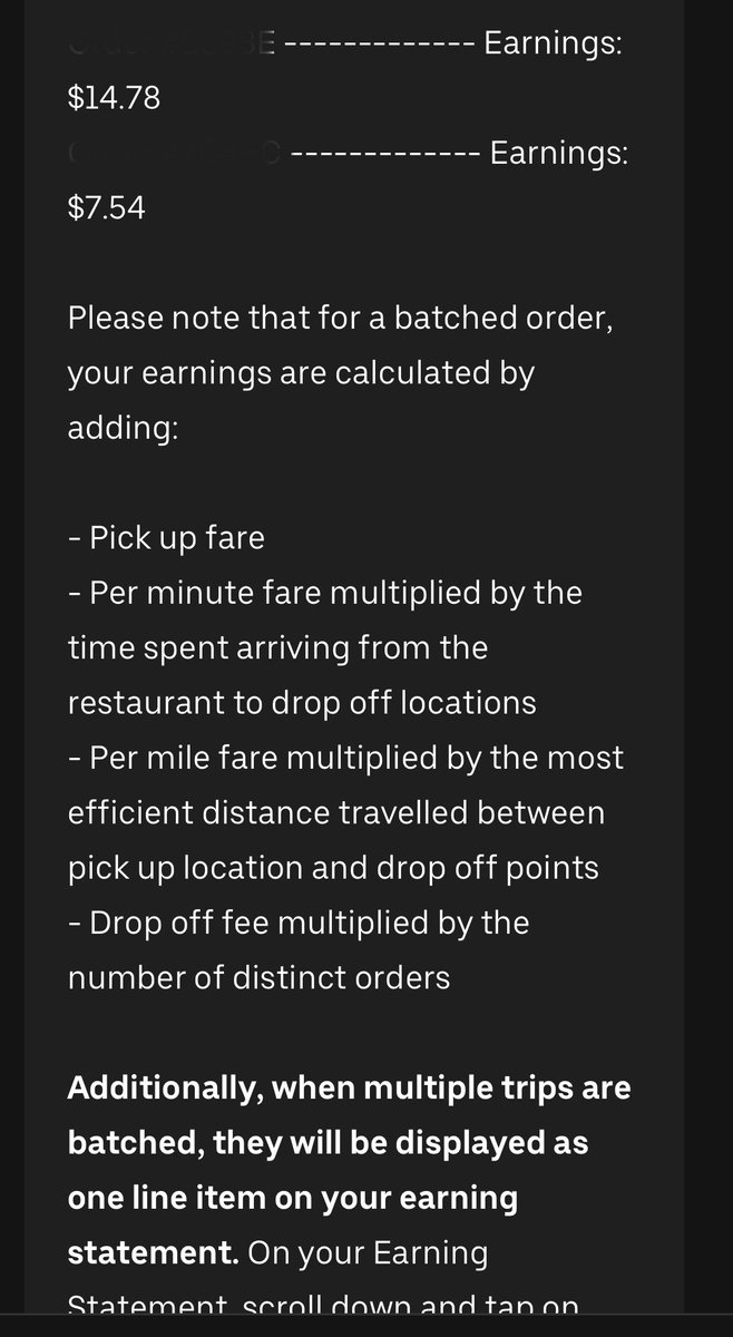 elizabetchy's tweet photo. Counting riders tip towards drivers compensation. Uber gets 12.25 of delivery fee and driver gets .45 cents https://t.co/oKi43RLP4H