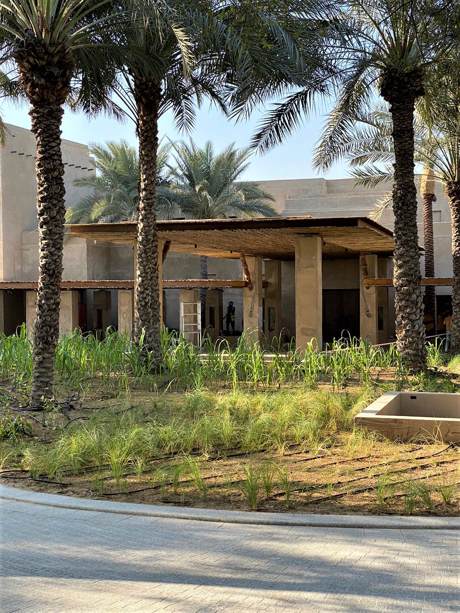 CapeReed's tweet photo. Good morning from Dubai's luxury desert resort, Bab Al Shams. 

The resort is currently undergoing an extensive renovation and we have just completed the entrance to the hotel. 

#BabAlShams #Cladding #Timber #Laths #Fireshield #Dubai https://t.co/iX68RNjmVf