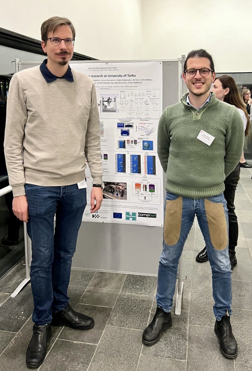 The 2nd edition of the Nordic Flow Battery Network Winter School was held at the Technical University of Denmark (DTU) campus in Lyngby, Copenaghen, between the 7th and 9th of December, 2022.

For more information: compbat.eu/2022/12/13/the…