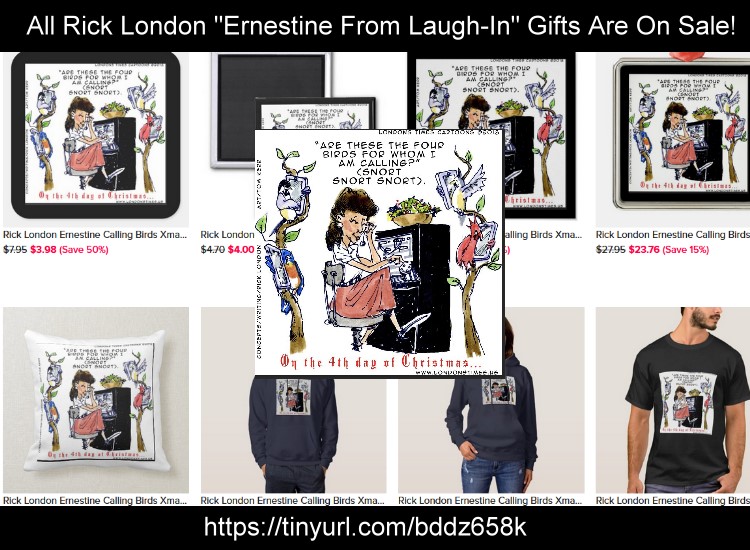 ricklondon's tweet photo. #Sale @RickLondon #Ernestine From #LaughIn #ChristmasCarols #callingbirds #partridge #Freepersonalization #worldwideshipping #funnygifts #christmasgifts #caroling #christmascarols #caroling Use #DiscountCode for #deals #bargains on product page https://t.co/JTkgQsHJ0f https://t.co/ENejXyb2cv