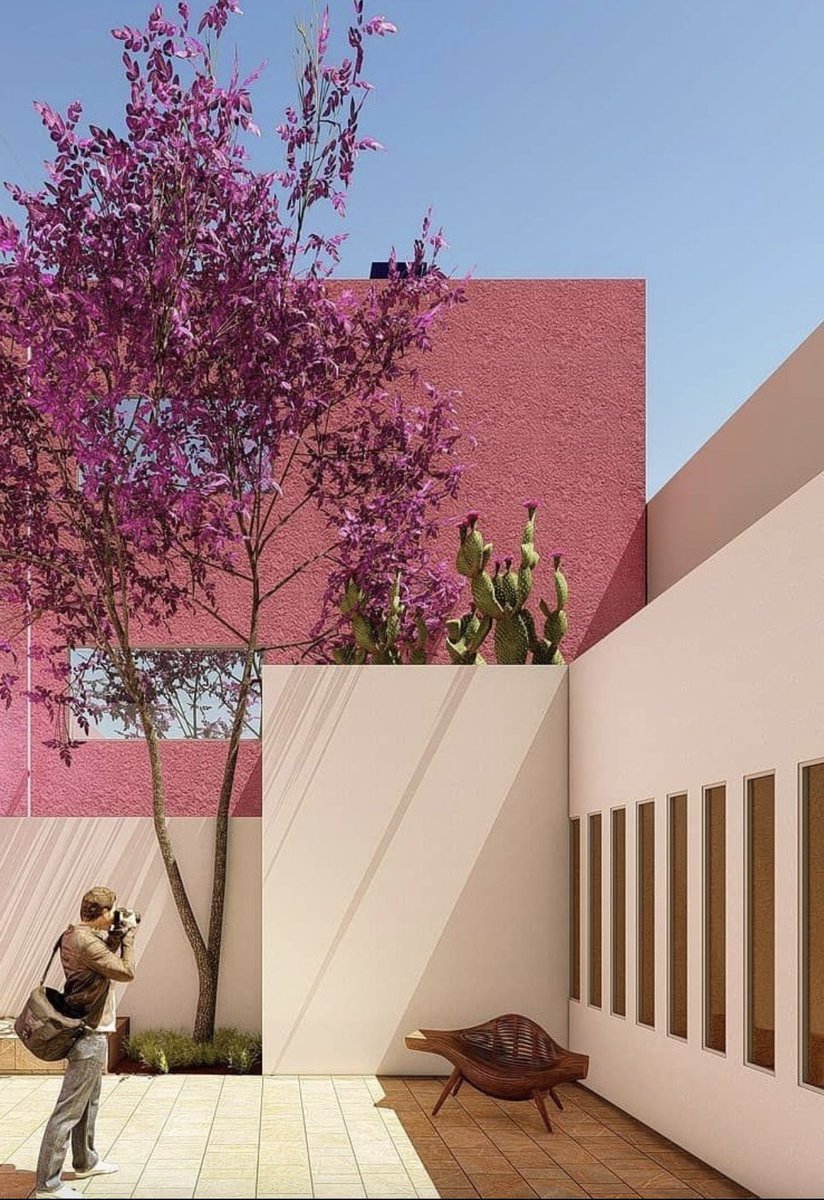 ADMEXICO's tweet photo. Esta belleza es la Casa Giraldi de Luis Barragán. Mira un documental sobre esta obra maestra: https://t.co/GLU5s7552B https://t.co/IbVqOhnFIc