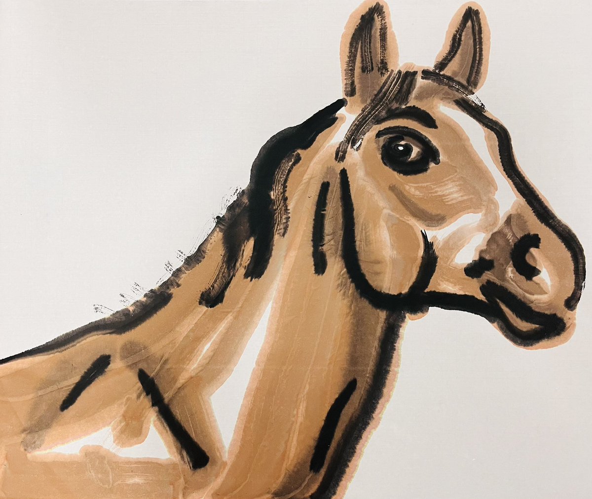 Horse
70x80cm
ink, watercolor, rice paper
