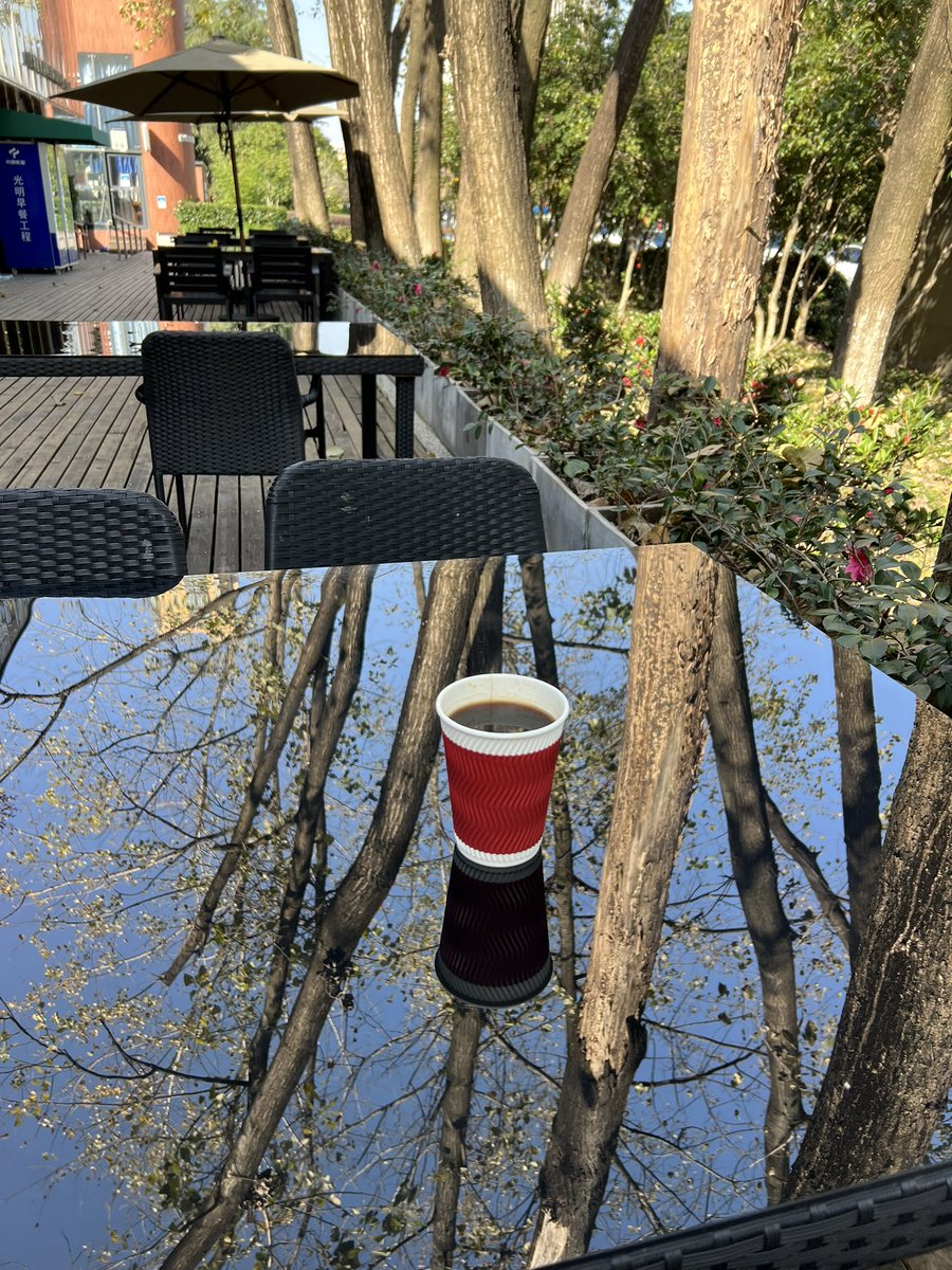 BitLox's tweet image. Brisk Weather, Hot Coffee