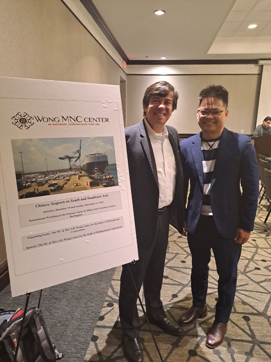 Sovinda Po (@sovinda_po) on Twitter photo Glad to be invited by my former professor <a href="/WongMNC_CtrExDr/">Mr. & Mrs. S.H. Wong Ctr. for the Study of MNCs</a> to speak on Chinese investment in port in Cambodia in his workshop on Chinese Overseas Seaports in South and Southeast Asia. Jean-Marc is a true inspiration and he is also a reason why I pursued my PhD. Forever grateful! Glad to be invited by my former professor <a href="/WongMNC_CtrExDr/">Mr. & Mrs. S.H. Wong Ctr. for the Study of MNCs</a> to speak on Chinese investment in port in Cambodia in his workshop on Chinese Overseas Seaports in South and Southeast Asia. Jean-Marc is a true inspiration and he is also a reason why I pursued my PhD. Forever grateful!
