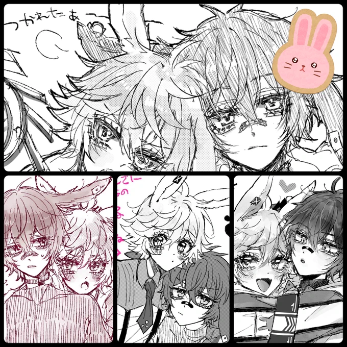 レオエア描くときのこだわりポイントはエアースの耳❗️
ロップイヤーって他の🐰とくっつくときに隣の子に片耳乗せるのでそれを意識して描いてる
(検索するとでてくるよ) 