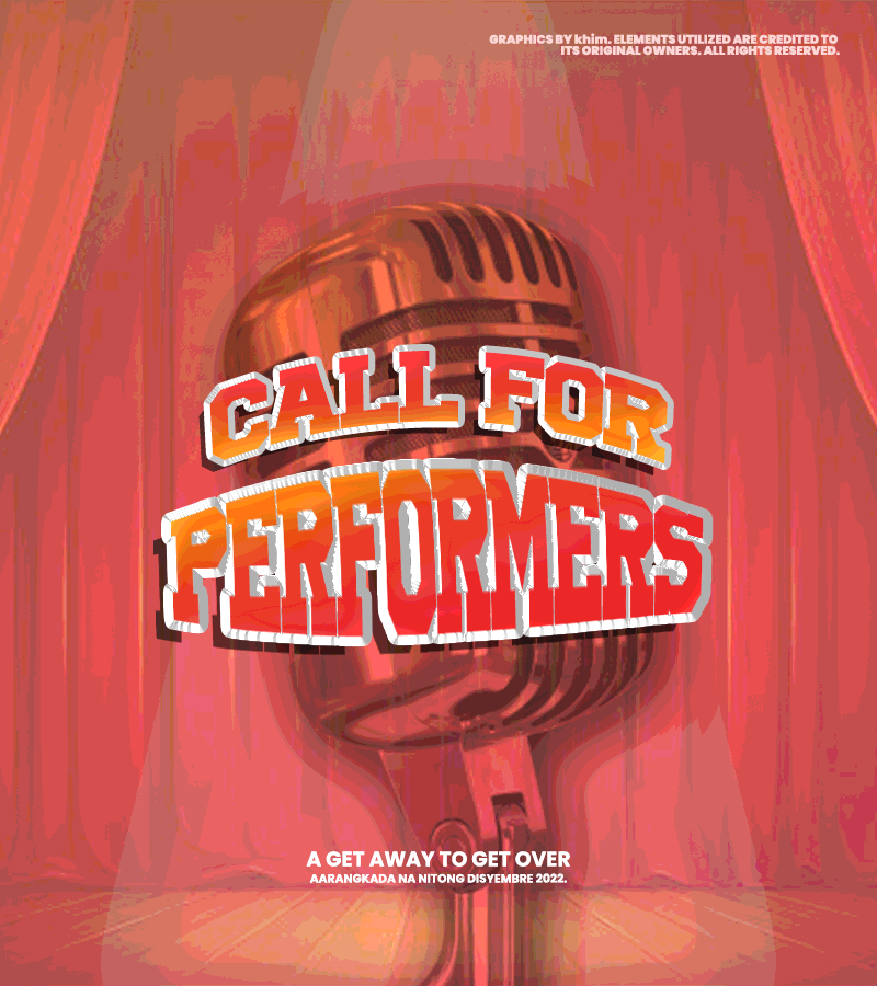 ㅤ
  
🚨 TUMUTOGTOG KA BA?

Gitara, piano, drums o ano man ‘yan! Bokalista? G na!

Basta may kaalaman sa pagbabanda o sa tanghalan, sali ka. Mabutihing tingnan ang thread kalakip ng tweet na ito for details. Kitakits, bandmate!

#RPWPaskuhan2022
#BIYAHENGELYU
  
ㅤ