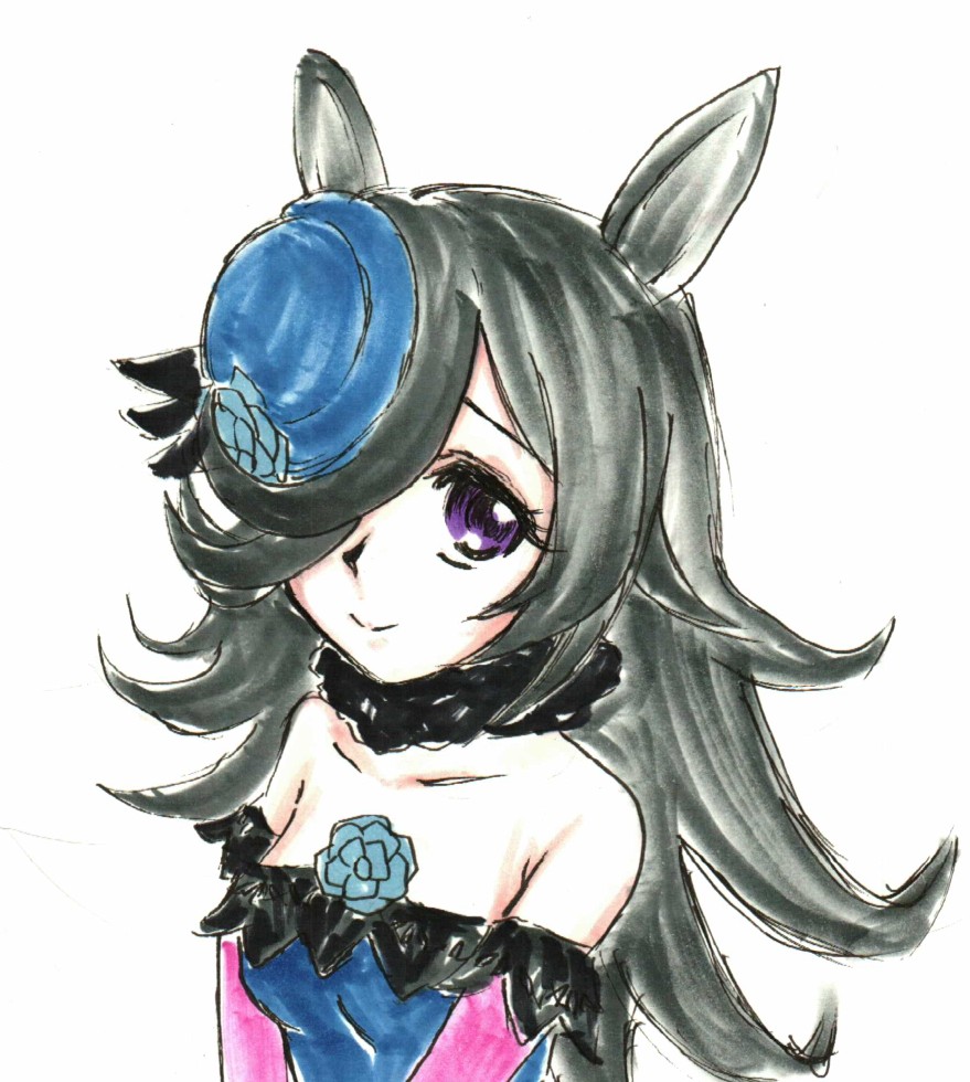 ライスシャワー(ウマ娘) 「ウマ娘の推しはマジで決めかねている。育成回数で言えばマックイーンかクリーク。 」|沖庵のイラスト
