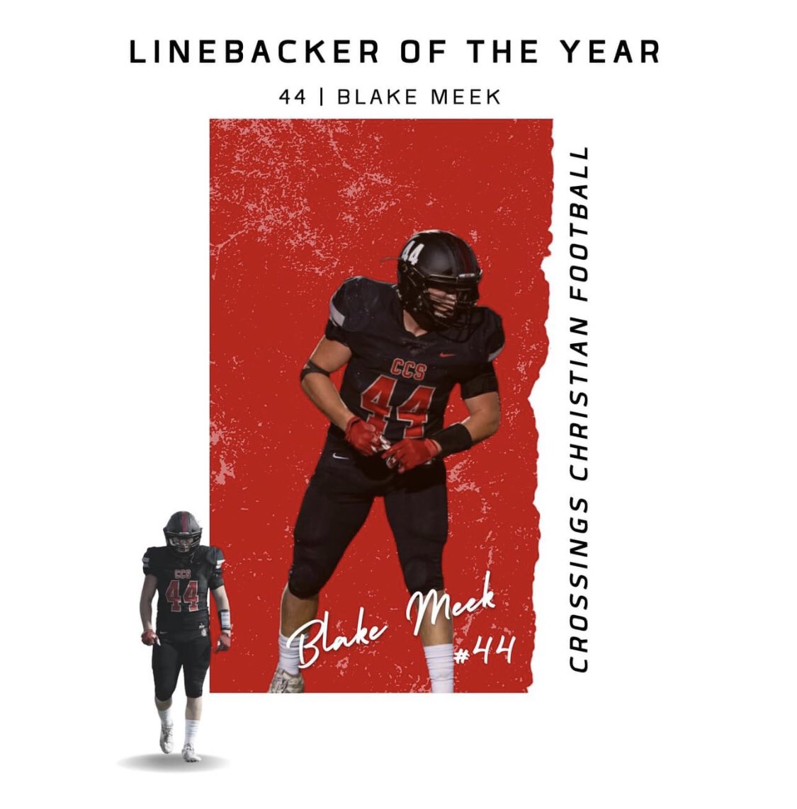 I’m honored to be selected All-District Linebacker of the Year!