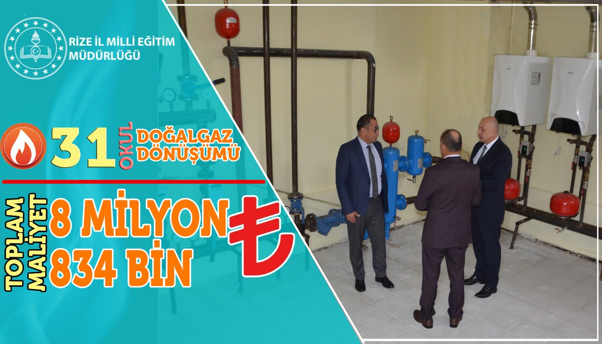 emen_engin's tweet photo. İlimiz genelinde 2022 yılında 31 okulumuzun daha doğalgaz dönüşümünü gerçekleştirdik. Başta Sayın Bakanımız olmak üzere, MEB ailemize, Sayın Valimize,şehrimizin ve devletimizin tüm bileşenlerine çok teşekkür ediyorum.@tcmeb @fehmirasimcelik @RizeVali https://t.co/Vc0TBcRr7q