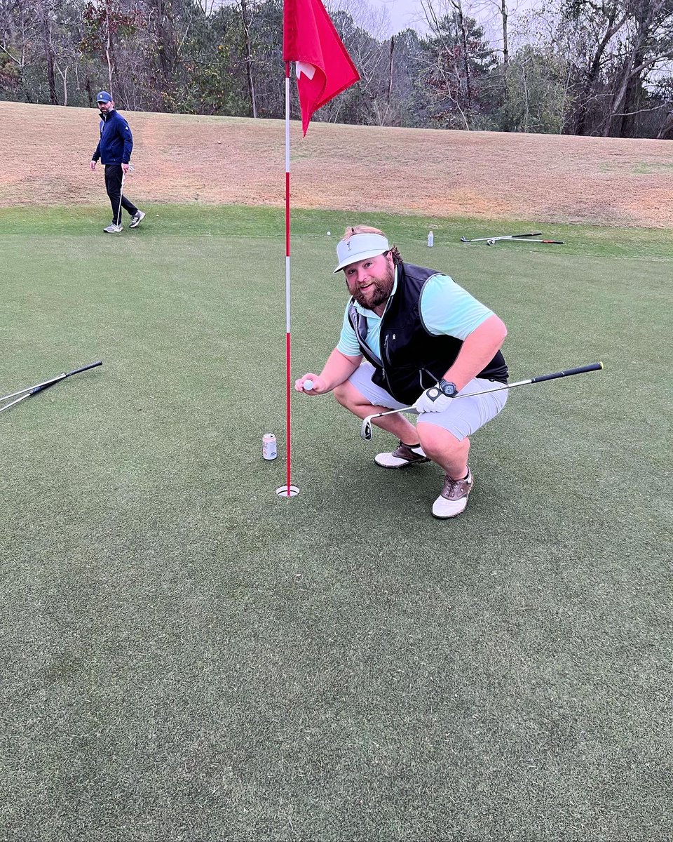 zsims70's tweet photo. First hole-in-one today out at RTJ Oxmoor Valley! Could not have done it without my @Walmart golf ball, swinging my @TaylorMadeGolf PW, and @back40beer Naked Pig in my belly. 3 titans of industry coming together to create one perfect golf shot. Great day. #ace #walmartshopper https://t.co/E8wf9mh63R