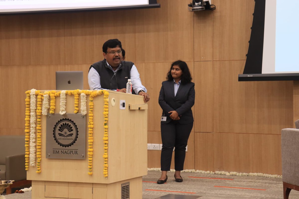 IIMNagpurIndia's tweet photo. The second session of Utkarsh 4.0 was on the theme "Keeping the human touch alive in the Gen-Z world."

IIM Nagpur extends heartfelt thanks to Mr. Bhooshan Malkani, Mr. Subhankar Ghose, Mr. Jitendra Kumar, and Mr. Sumit Sabharwal for their valuable time and insights.

#IIMNagpur https://t.co/MGDTnJC1L9