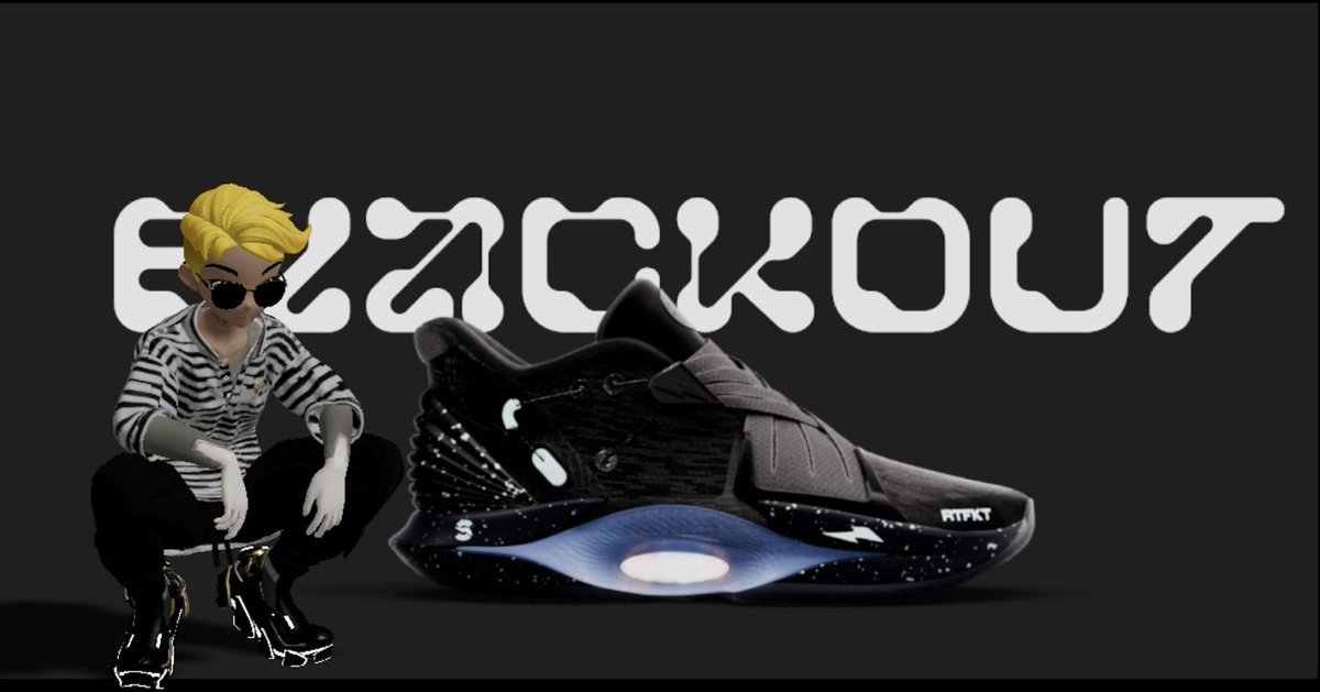 PmachWeb3's tweet photo. The world isn't ready. BLACKOUT Cryptokicks iRL and CloneX by @RTFKT.
#INDEPS by @SVNT_MIN https://t.co/PMcX97Zj9q