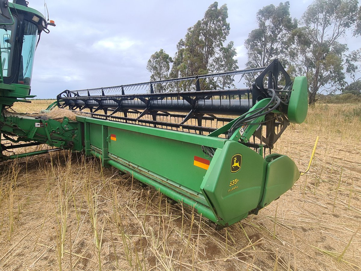 For sale John Deere 635F HydraFlex 35' front and comb trailer. DM for details