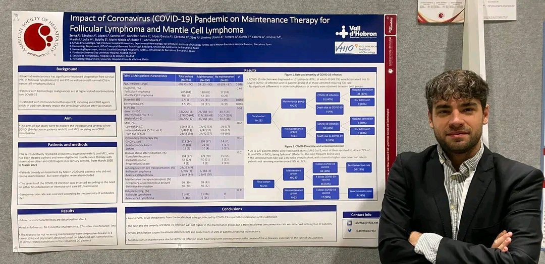 asernapareja's tweet photo. Happy to present our accepted poster: Impact of Coronavirus (COVID-19) pandemic on maintenance therapy for FL and MCL. Thanks to all my colleagues who participated in this study #ASH22 #COVID #Maintenancetherapy #FL #MCL https://t.co/QnNEAobi2E