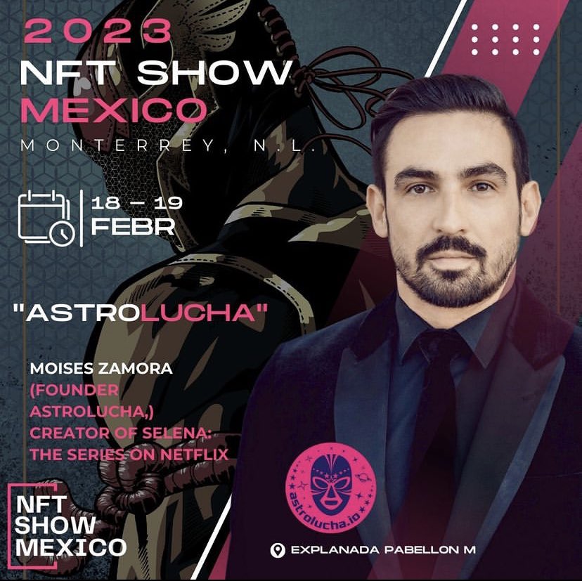 astrolucha's tweet photo. 🫵 You all make this possible.

➡️Thank you @nftshowmexico for having our Founder and Co-Founder as guest speakers in Monterrey. 🇲🇽

👾Join our community on Discord for more details. 👀

🔗https://t.co/X0yR0Hw9f1

From LA ➡️ Tokyo ➡️ to Mexico.

Building a worldwide community. 🌎 https://t.co/esl7E68qc4