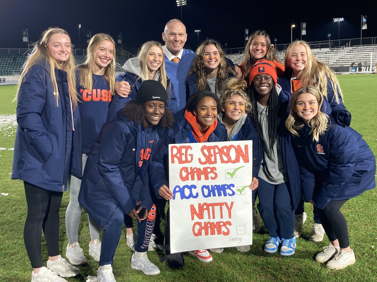 AndrewSelover's tweet photo. The @CuseWSOC team has been at nearly every game this season. Tonight, they made the trip to Cary and got to celebrate with @IanSMcIntyre as the Orange checked off that last box!

@CitrusTVSports https://t.co/abpErANuiX