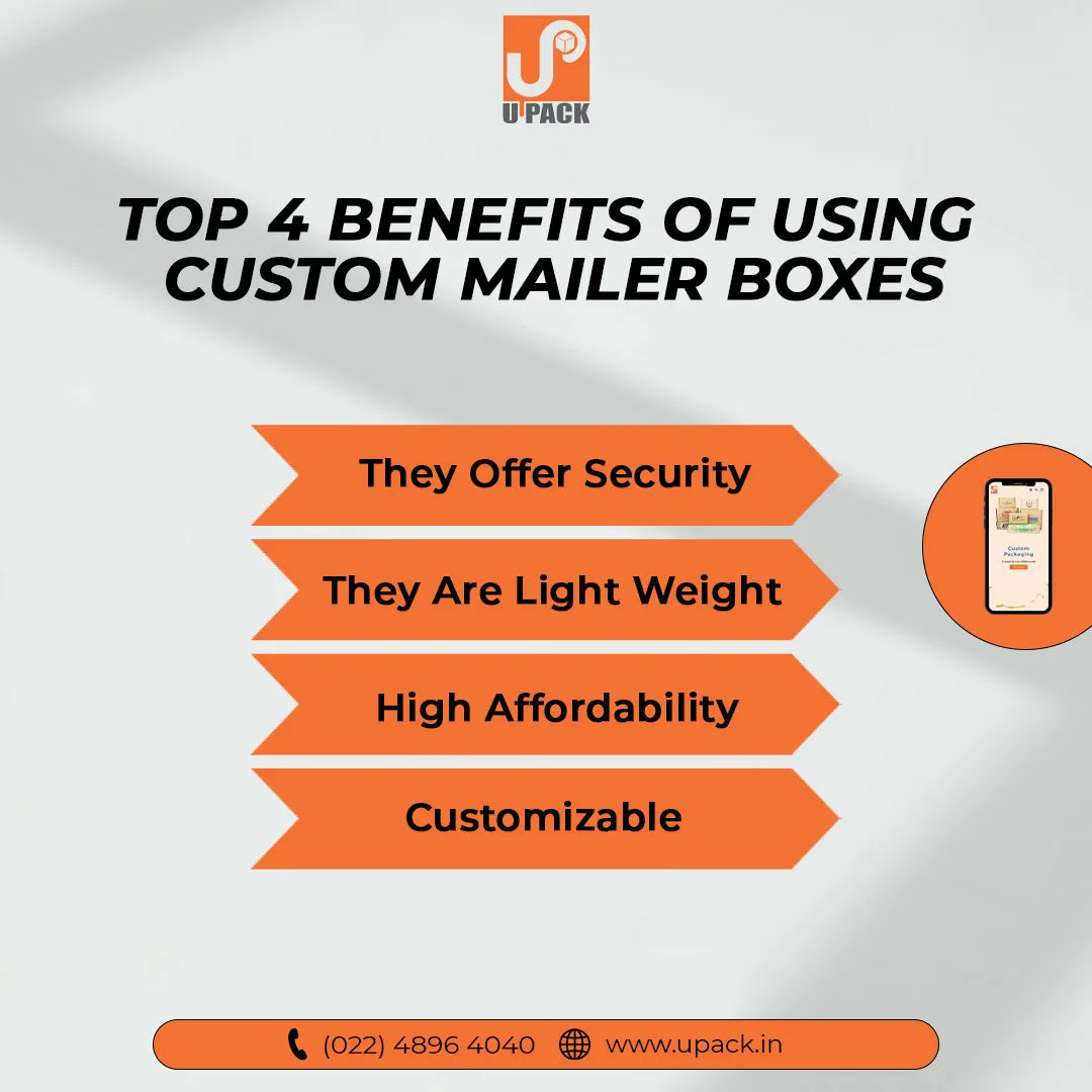 Upack_'s tweet image. Top 4 Benefits Of Using Custom Mailer Boxes

Order now 🛒
Link in bio

#upack #recyclablebox #packaging #packagingdesign #branding #design #graphicdesign #box #printing #paperbag #packagingideas #giftbox #custombox #packagingbox #foodpackaging #custompackaging #packing #brand