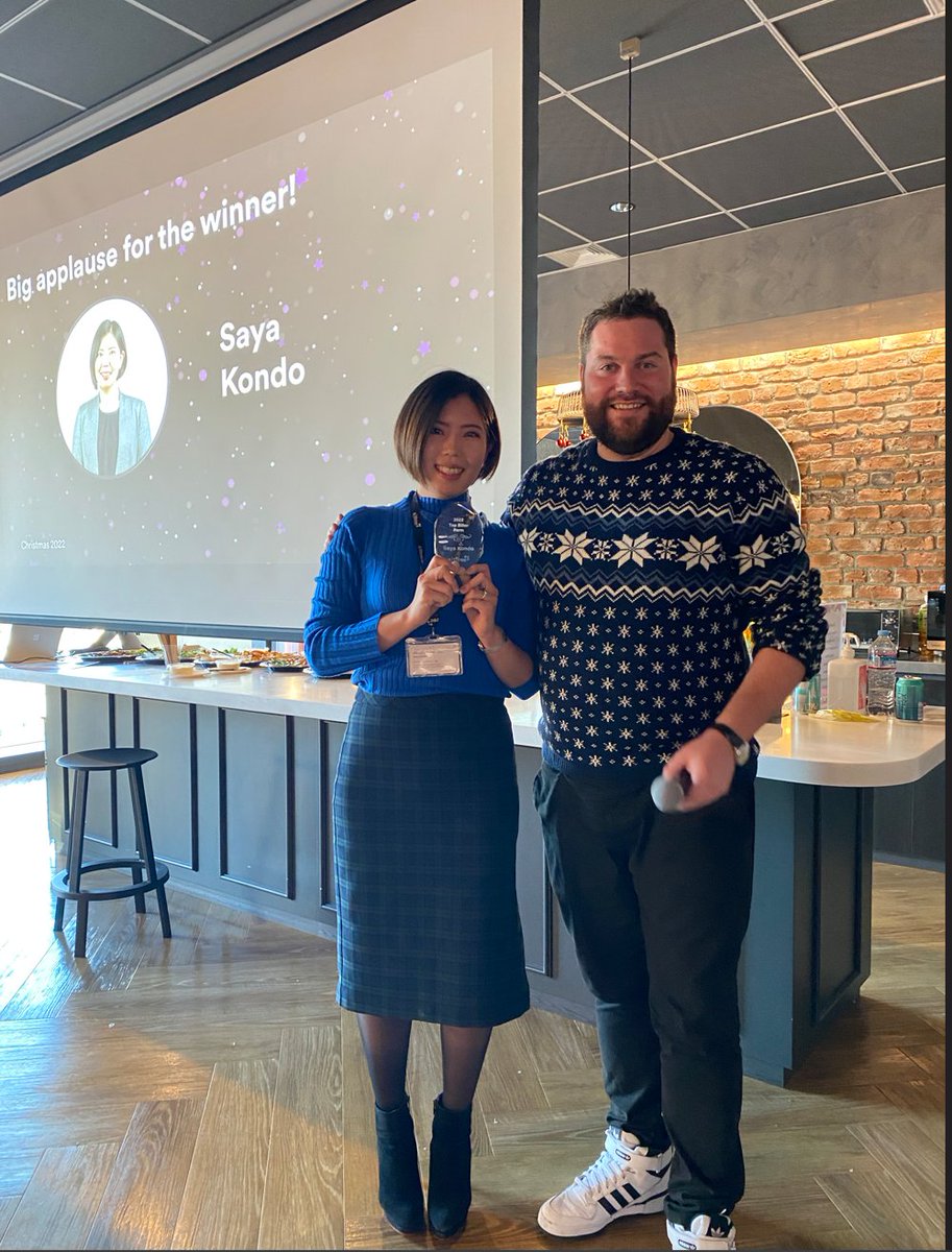 saya_kondo's tweet photo. 🏆Top Biller of 2022 Award いただきました🏆
社内外問わず、本当にたくさんの方から学ばせていただいた一年でした。関わってくださった全ての方に感謝申し上げます。これからも大好きなSalesforceマーケットを盛り上げられるよう、がんばります！🐻
#Salesforce #Career #SThree #Computerfutures https://t.co/OHESISRF3n