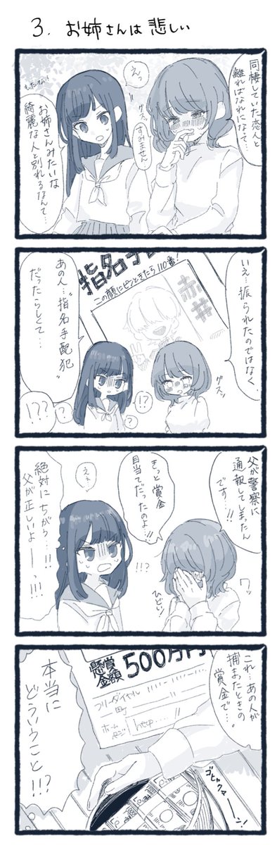 #創作百合
真面目JKと変なお姉さん(かわいい)の漫画です。 