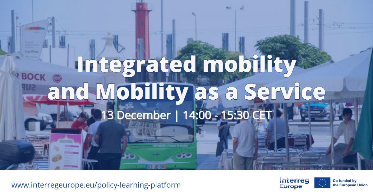 Today is the day! 🔥

For all those interested in the future of #mobility, join us this afternoon for a #webinar on integrated mobility 🚌

We will discuss topics such as how to integrate both public transport and private services.

Register now: bit.ly/3DG01Cd