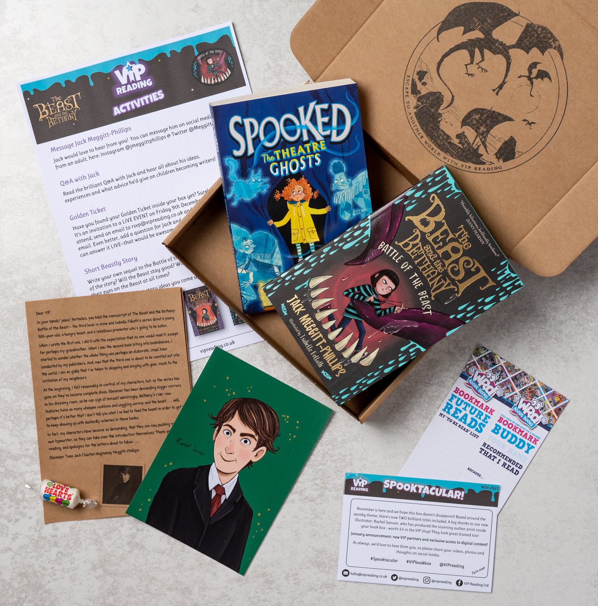 DeputyGrocott's tweet photo. 🎄Day 13🎄
It’s Day 13 of #eduadvent and it’s one heck of a giveaway today!
@rosBIGWRITING has donated 2 of her brilliant books and @VIPreading have donated a fab VIP book box! 
To enter, like, retweet and follow. The winner will be chosen at 6pm! https://t.co/BgmmMphWGJ
