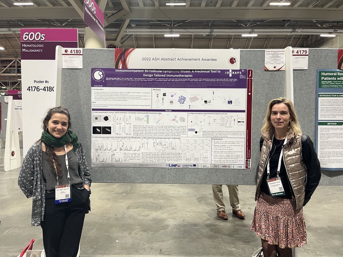 Patricia Perez Galan (@perezgalan_p) on Twitter photo Very interactive poster session at #ASH 2022 in NOLA. Patient-derived Follicular Lymphoma spheroids for #precision medicine. Great job Cèlia! Thanks <a href="/ImLinfo_eu/">IMLINFO_POCTEFA</a> team Very interactive poster session at #ASH 2022 in NOLA. Patient-derived Follicular Lymphoma spheroids for #precision medicine. Great job Cèlia! Thanks <a href="/ImLinfo_eu/">IMLINFO_POCTEFA</a> team