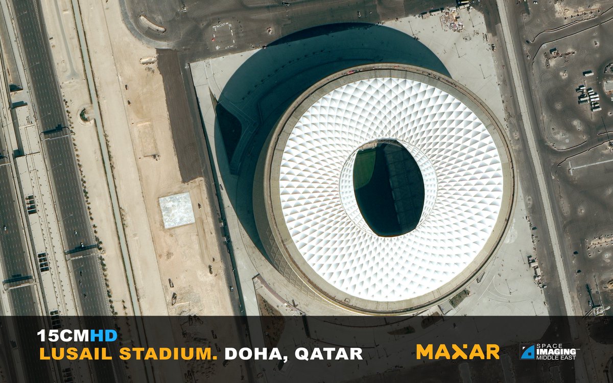 SpaceImagingME's tweet photo. Lusail Stadium will host the FIFA World Cup Qatar 2022™ Semi Final today between Argentina &amp; Croatia. 

Enjoy the match.

 #qatar #argentina #croatia #fifaworldcup #fifaworldcup2022 #fifaworldcupqatar2022 #qatar #qatar2022 #qatarworldcup #qatarworldcup2022 #lusail #lusailstadium https://t.co/0B9qiElB34