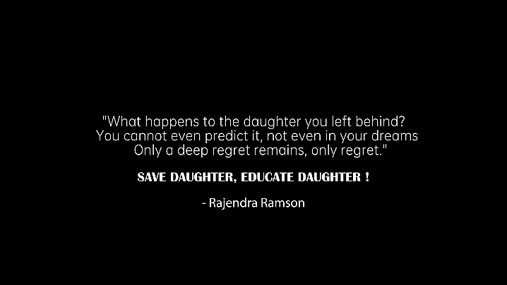 rajendramson's tweet photo. Never leave a daughter in the desire of a son. #savedaughter #respectdaughter #educatedaughter #rajendramson #theramson #kalakand #webseries https://t.co/xaTW6sCuTi