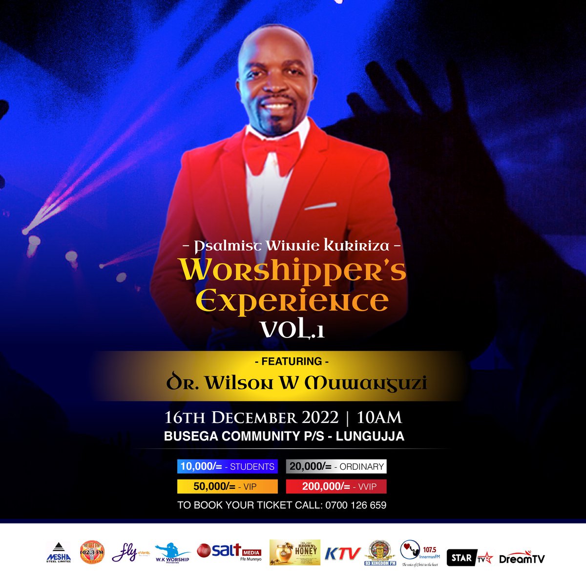events_fly's tweet photo. The line up just got better. You have all reasons to come through this Friday 16th December to Worship together with @KukirizaWinnie @brianlubegaug @_JohnMarie #DrWilsongs and so many more. Cover charges (10K, 20K, 50k &amp; 200K) #BusegaCommunityPrimarySchoolLungujja https://t.co/qnSvwkx2Rj