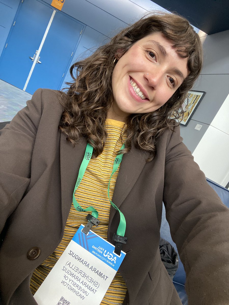 I gave my talk today at #AGU2022 ✅ 
I’m happy, thankful, and excited to continue working on my models after seeing so many inspiring work around⛰️🤩