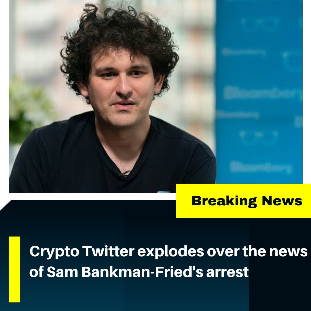 satoshintweet's tweet photo. Crypto Twitter explodes over the news of Sam Bankman-Fried's arrest

#Crypto #cryptomarket #CryptoNews #SamBankmanFried https://t.co/KgzR0QxBCd