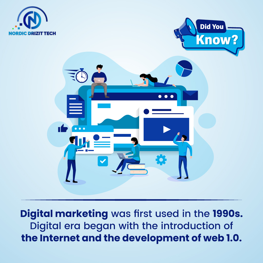 nordicdrizittc's tweet image. Have you ever wondered how digital marketing started? Here is today&apos;s fact for you! 
#nordicdrizittech #digitalmarketing #marketing #business