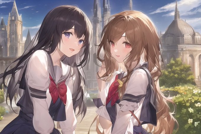 magic academy
#novelAI 
#AIイラスト 
#AIイラスト好きさんと繋がりたい 