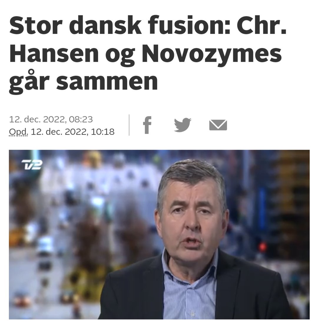aktiendk's tweet photo. 🇩🇰 @Novozymes bliver det fortsættende selskab.

https://t.co/sCdWc3e5P0 https://t.co/Cn2PlIFUHh