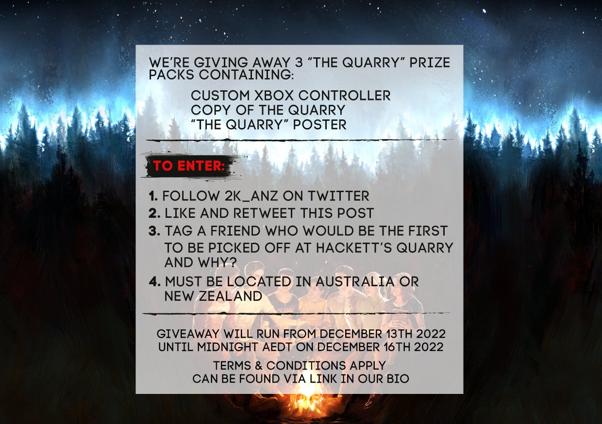 2K_ANZ's tweet photo. Day #7 of "10 Days of 2K" 🎉

We're heading back to Hackett's Quarry, but this time with backup from @TAGMods👀

Want to score yourself a custom "The Quarry" Xbox controller? 

Entry details below 👇 https://t.co/AG0zKUwFSc