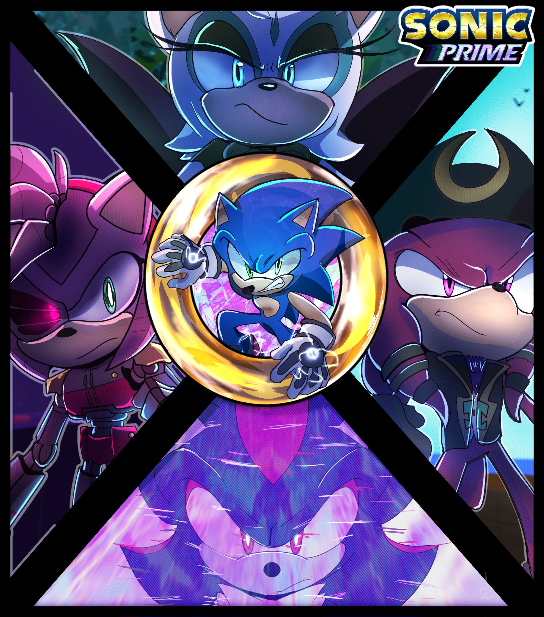 DV (Commissions open!) on X: RT @toonsite: - And how do Sonic and Shadow  get along in Sonic prime? - Well  / X