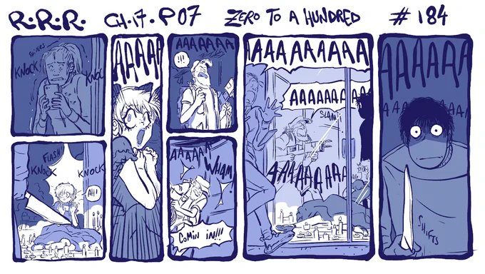 Chapter 17 p07. Zero to a hundred.  Read all strips of #rodneyrrodney on Webtoons or neatly arranged in my pinned tweet :) 