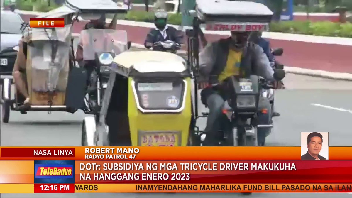 ABSCBN News on Twitter "RT DZMMTeleRadyo Good news sa mga tricycle