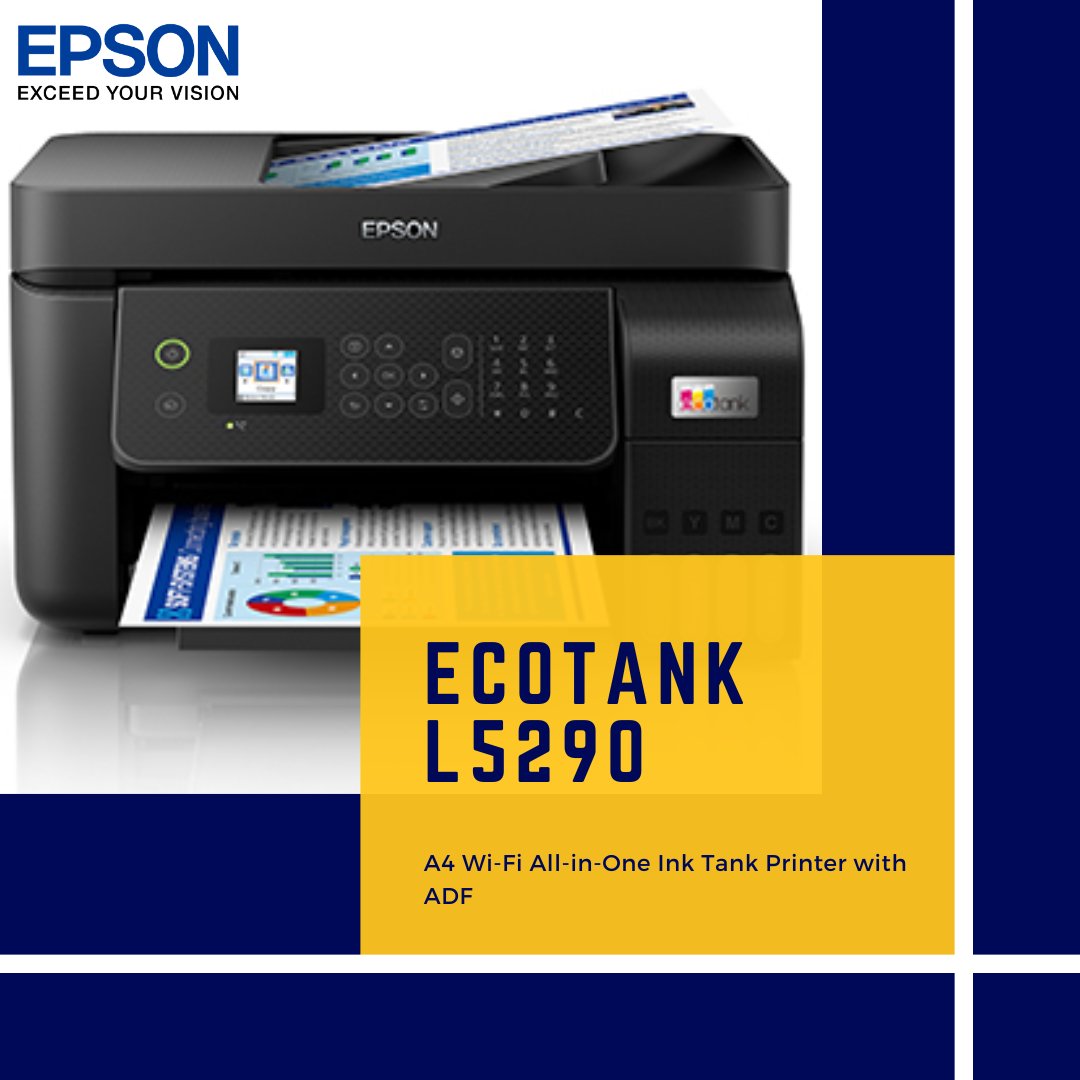 itklikcom's tweet photo. Printer inktank multifungsi Epson EcoTank L5290, memungkinkan anda mencetak, memindai, menyalin, dan mengirim faks dengan mudah. Dilengkapi dengan fitur konektivitas lengkap, sangat ideal untuk meningkatkan produktivitas dan efisiensi bisnis anda. https://t.co/CXEvKhFVfT
