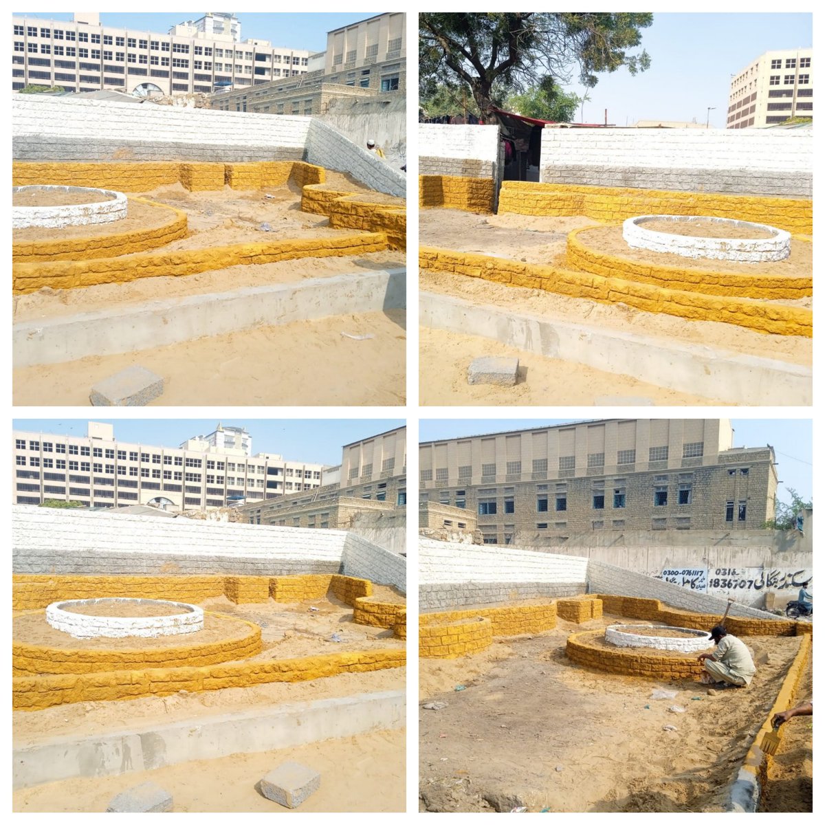 KarachiCB's tweet photo. Beautification at Mubarak Shaheed Road (Tanga Stand)

#Saddar #karachi #KCB #KarachiSindh #Pakistan #canttboard #CBcares #staysafe #stayhealthy #karachiroads #repairworks #KeepCleanEnviornment https://t.co/iSmCjeSEDn